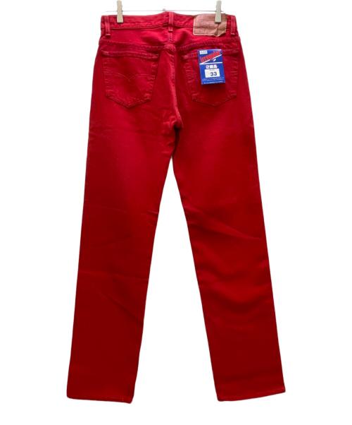 LEVI'S（リーバイス）LEVI'S (リーバイス) 93年製 デットストック　501 後染めデニムパンツ レッド サイズ:W33×L34 未使用品の古着・服飾アイテム