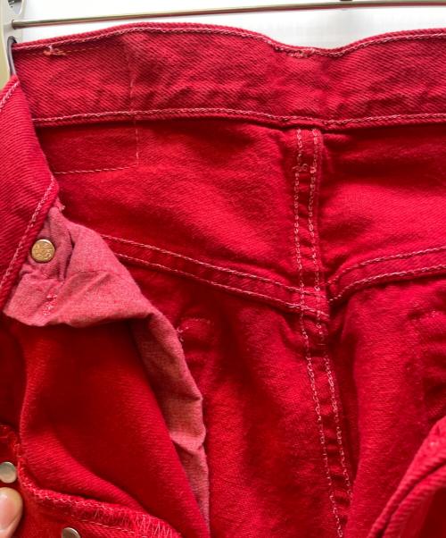 LEVI'S（リーバイス）LEVI'S (リーバイス) 93年製 デットストック　501 後染めデニムパンツ レッド サイズ:W33×L34 未使用品の古着・服飾アイテム
