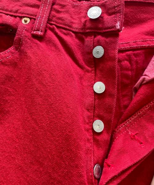 LEVI'S（リーバイス）LEVI'S (リーバイス) 93年製 デットストック　501 後染めデニムパンツ レッド サイズ:W33×L34 未使用品の古着・服飾アイテム