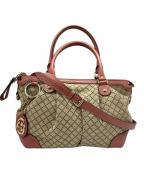 GUCCIグッチ）の古着「2WAYバッグ」｜ピンクベージュ