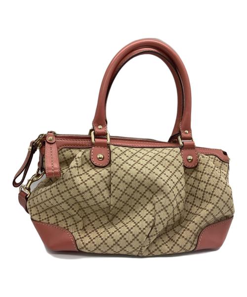 GUCCI（グッチ）GUCCI (グッチ) 2WAYバッグ ピンクベージュの古着・服飾アイテム