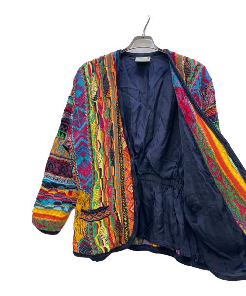 Coogi（クージー）Coogi (クージー) 3Dニットカーディガン マルチカラー サイズ:Mの古着・服飾アイテム