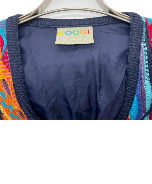 Coogi（クージー）Coogi (クージー) 3Dニットカーディガン マルチカラー サイズ:Mの古着・服飾アイテム