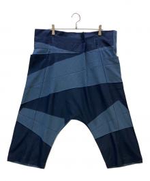 me ISSEY MIYAKE（ミーイッセイ ミヤケ）の古着「パッチワークパンツ」｜インディゴ