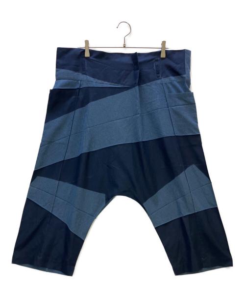 me ISSEY MIYAKE（ミーイッセイ ミヤケ）me ISSEY MIYAKE (ミーイッセイ ミヤケ) パッチワークパンツ インディゴ サイズ:Freeの古着・服飾アイテム