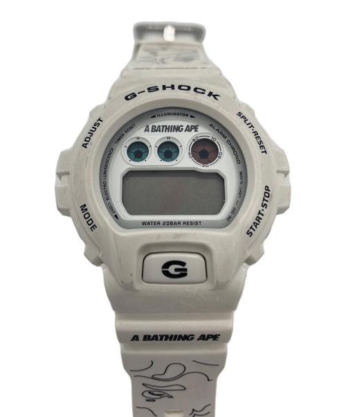 CASIO（カシオ）CASIO (カシオ) A BATHING APE (ア ベイシング エイプ) デジタルウォッチ ホワイトの古着・服飾アイテム
