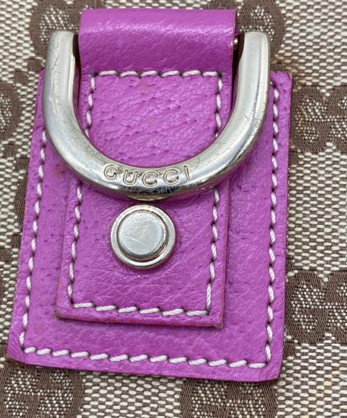 GUCCI（グッチ）GUCCI (グッチ) トートバッグ ベージュ×ピンクの古着・服飾アイテム