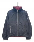 PRADAプラダ）の古着「アームロゴプレート付きナイロンジャケット」｜ブラック