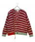 ROTOL（ロトル）の古着「モヘヤニットカーディガン FRANKEN CARDIGAN BORDER LEOPARD」｜マルチカラー