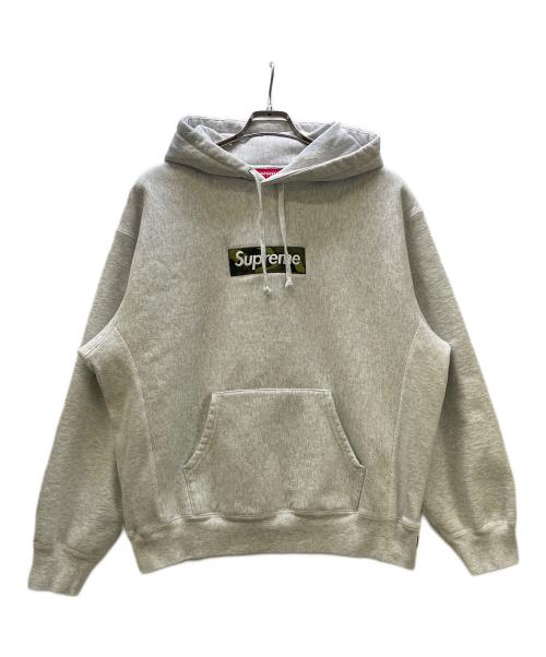 SUPREME（シュプリーム）SUPREME (シュプリーム) ボックスロゴプルオーバーパーカー グレー サイズ:Mの古着・服飾アイテム