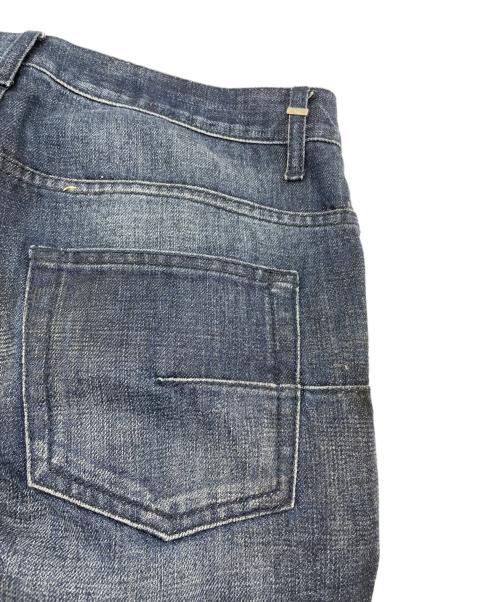 Christian Dior（クリスチャン ディオール）Christian Dior (クリスチャン ディオール) チェックプリントデニムパンツ インディゴ サイズ:73.5cm (W29)の古着・服飾アイテム