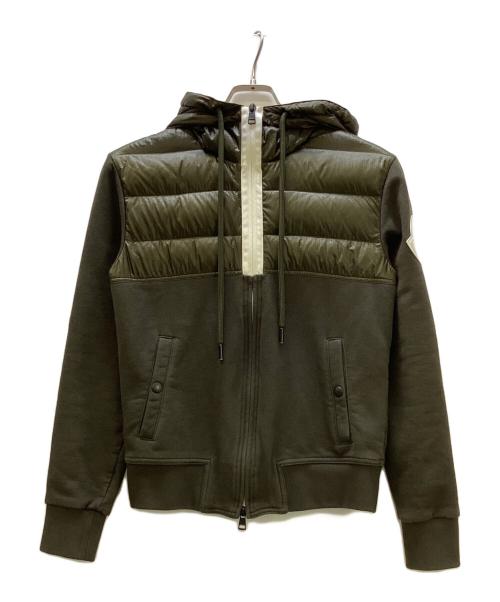 MONCLER（モンクレール）MONCLER (モンクレール) 切替ダウンジャケット MAGLIA CARDIGAN オリーブ サイズ:XSの古着・服飾アイテム