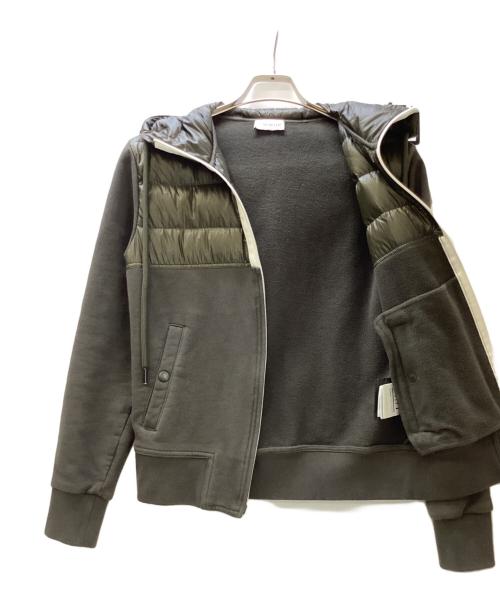 MONCLER（モンクレール）MONCLER (モンクレール) 切替ダウンジャケット MAGLIA CARDIGAN オリーブ サイズ:XSの古着・服飾アイテム