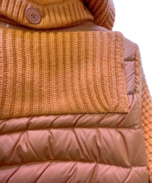 Bark（バーク）Bark (バーク) ニットダッフルダウンジャケット オレンジ サイズ:xsの古着・服飾アイテム