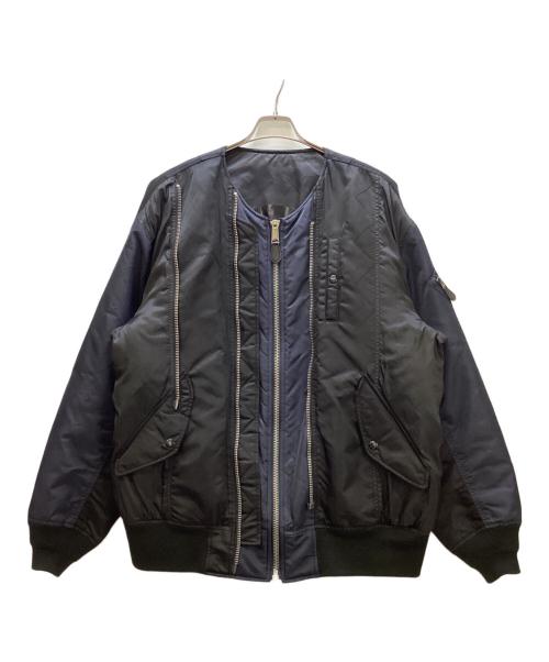 AVIREX（アヴィレックス）AVIREX (アヴィレックス) FACETASM (ファセッタズム) MA-1ジャケット PATCHED MA-1 JACKET ネイビー×ブラック サイズ:不明の古着・服飾アイテム
