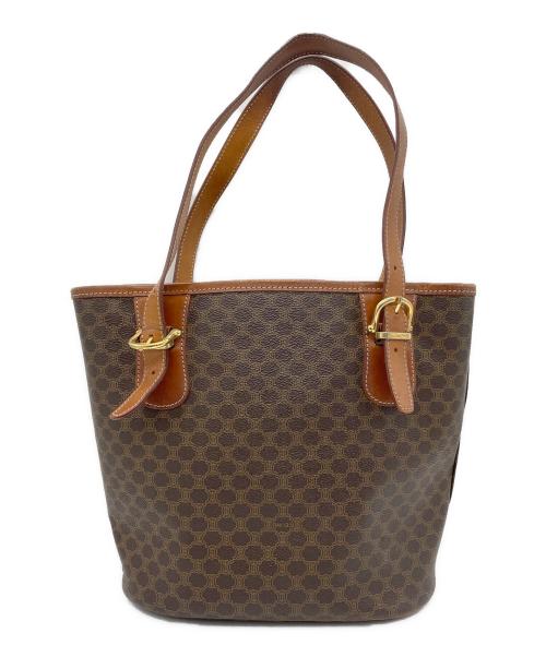 CELINE（セリーヌ）CELINE (セリーヌ) ハンドバッグ マカダム ブラウンの古着・服飾アイテム