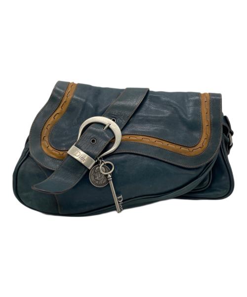 Christian Dior（クリスチャン ディオール）Christian Dior (クリスチャン ディオール) ガウチョバッグ ブルーの古着・服飾アイテム