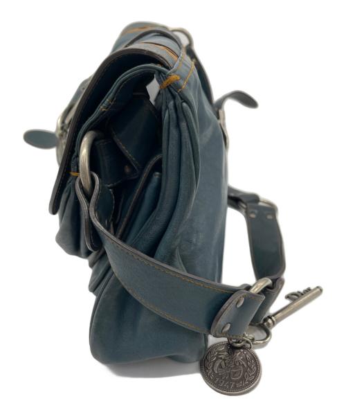 Christian Dior（クリスチャン ディオール）Christian Dior (クリスチャン ディオール) ガウチョバッグ ブルーの古着・服飾アイテム