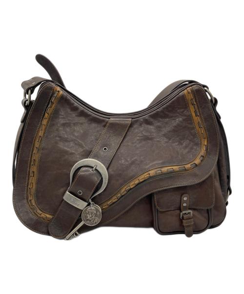 Christian Dior（クリスチャン ディオール）Christian Dior (クリスチャン ディオール) ガウチョバッグ ブラウンの古着・服飾アイテム