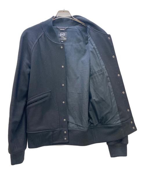 ALEXANDER McQUEEN（アレキサンダーマックイーン）ALEXANDER McQUEEN (アレキサンダーマックイーン) メルトンスタジャン ブラック サイズ:46の古着・服飾アイテム