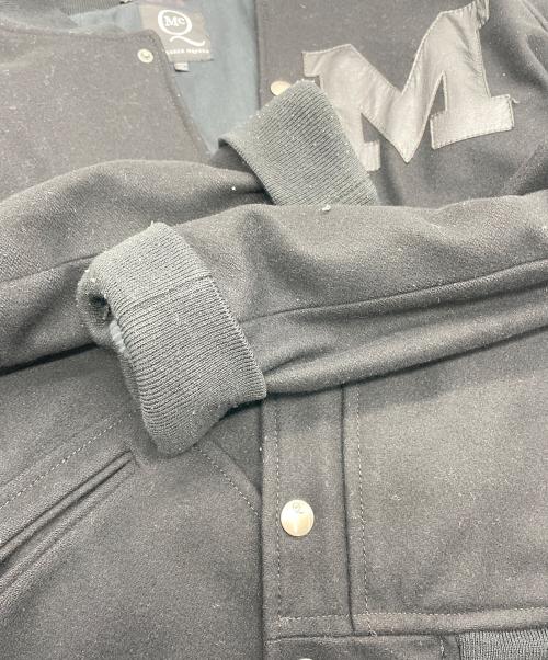 ALEXANDER McQUEEN（アレキサンダーマックイーン）ALEXANDER McQUEEN (アレキサンダーマックイーン) メルトンスタジャン ブラック サイズ:46の古着・服飾アイテム