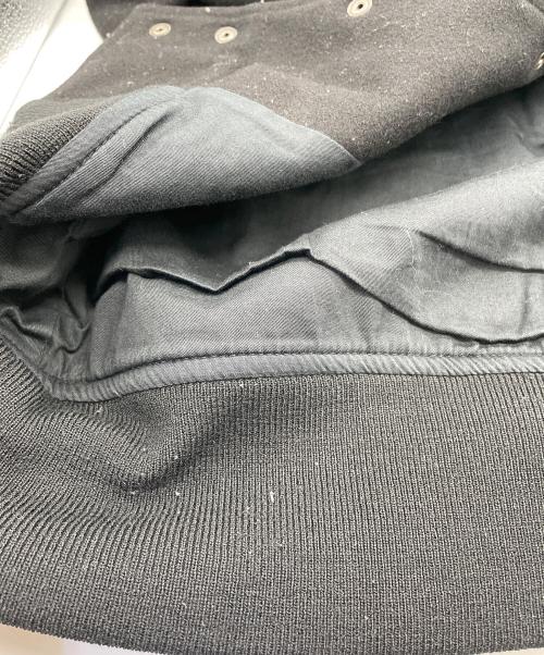 ALEXANDER McQUEEN（アレキサンダーマックイーン）ALEXANDER McQUEEN (アレキサンダーマックイーン) メルトンスタジャン ブラック サイズ:46の古着・服飾アイテム