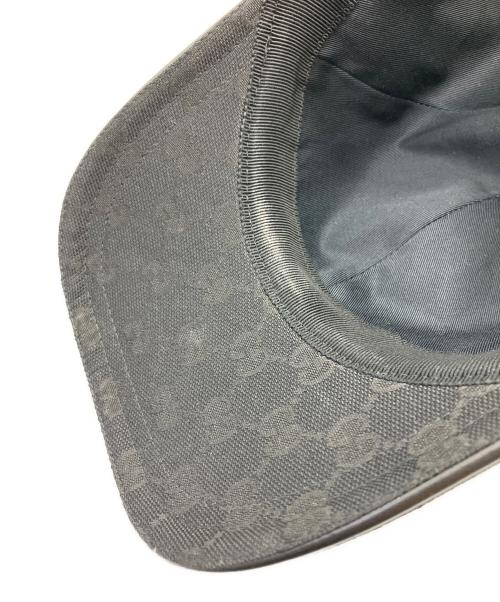 GUCCI（グッチ）GUCCI (グッチ) ベースボールキャップ ブラックの古着・服飾アイテム