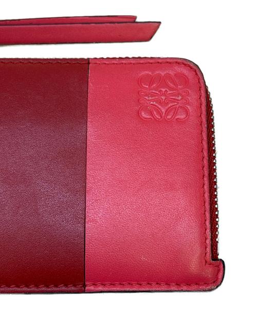 LOEWE（ロエベ）LOEWE (ロエベ) アナグラム フラグメントケース レッド×ピンクの古着・服飾アイテム