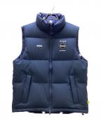 F.C.R.B.エフシーレアルブリストル）の古着「18AW REVERSIBLE DOWN VEST」｜ネイビー