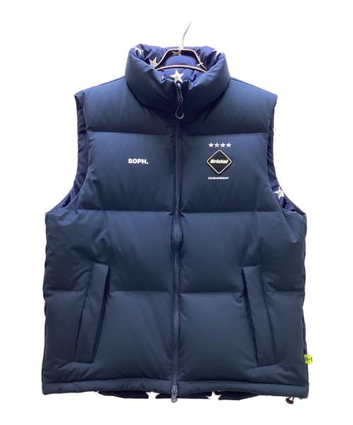 F.C.R.B.（エフシーレアルブリストル）F.C.R.B. (エフシーレアルブリストル) 18AW REVERSIBLE DOWN VEST ネイビー サイズ:Mの古着・服飾アイテム
