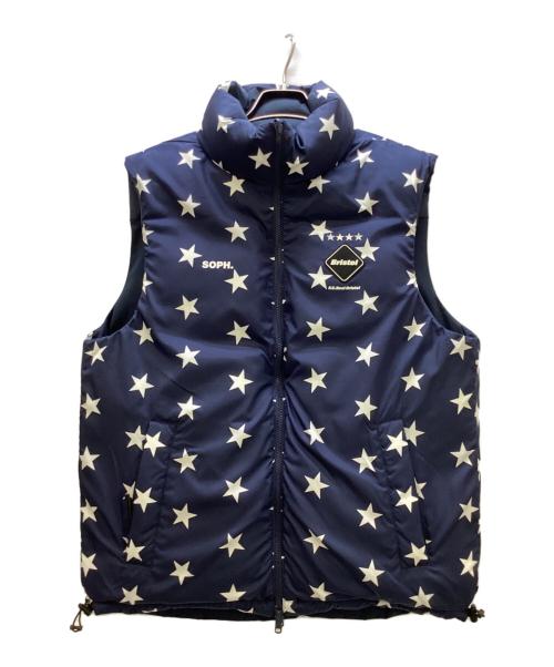 F.C.R.B.（エフシーレアルブリストル）F.C.R.B. (エフシーレアルブリストル) 18AW REVERSIBLE DOWN VEST ネイビー サイズ:Mの古着・服飾アイテム