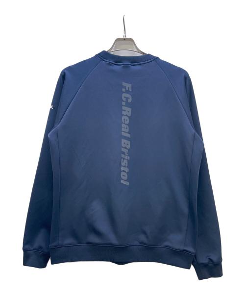 F.C.R.B.（エフシーレアルブリストル）F.C.R.B. (エフシーレアルブリストル) 切替フロントジップスウェット ネイビー サイズ:Lの古着・服飾アイテム