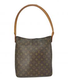 LOUIS VUITTON（ルイ ヴィトン）の古着「ルーピングGM ショルダーバッグ モノグラム」｜ブラウン