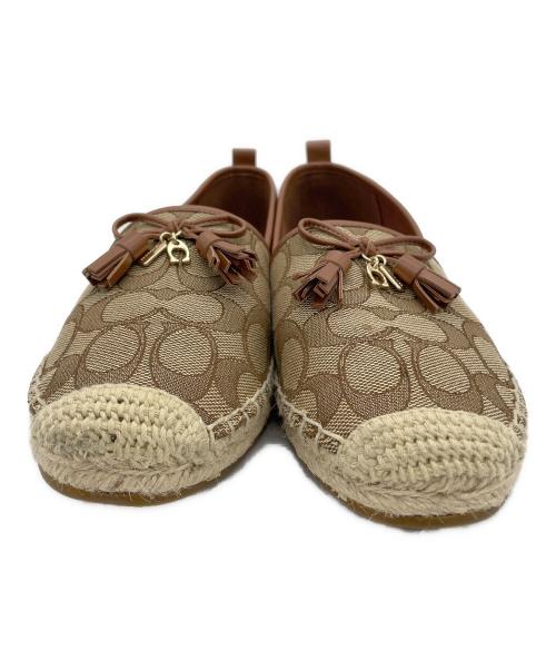 COACH（コーチ）COACH (コーチ) エスパドリーユ ベージュ サイズ:7の古着・服飾アイテム