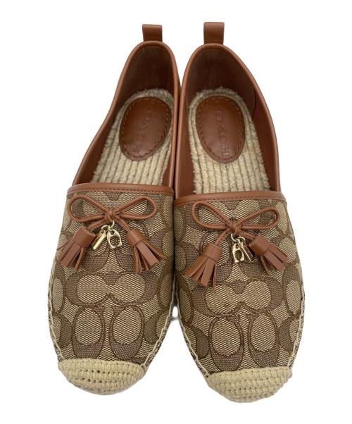 COACH（コーチ）COACH (コーチ) エスパドリーユ ベージュ サイズ:7の古着・服飾アイテム