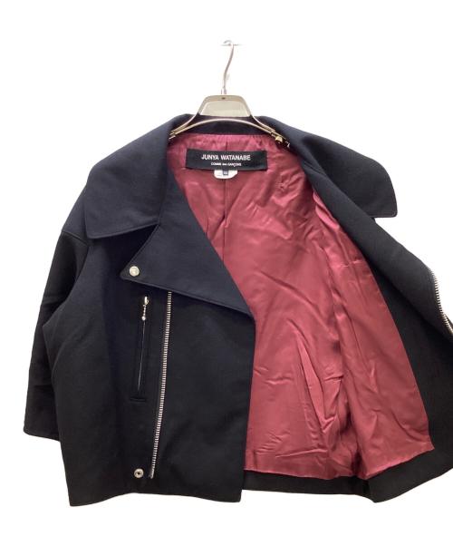JUNYA WATANABE COMME des GARCONS（(ジュンヤワタナベ コムデギャルソン）JUNYA WATANABE COMME des GARCONS ((ジュンヤワタナベ コムデギャルソン) 変形ライダースジャケット ブラック サイズ:XSの古着・服飾アイテム