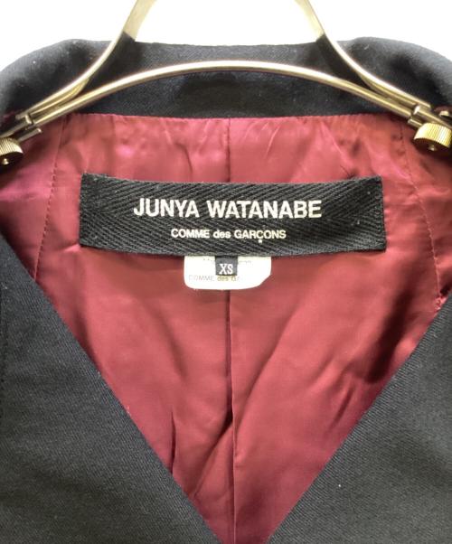 JUNYA WATANABE COMME des GARCONS（(ジュンヤワタナベ コムデギャルソン）JUNYA WATANABE COMME des GARCONS ((ジュンヤワタナベ コムデギャルソン) 変形ライダースジャケット ブラック サイズ:XSの古着・服飾アイテム