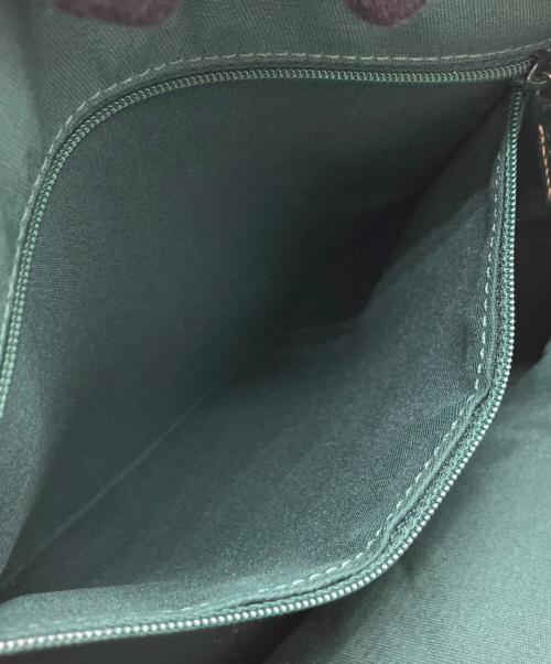 GUCCI（グッチ）GUCCI (グッチ) GGキャンパス シェリーライン ハンドバッグ ベージュの古着・服飾アイテム