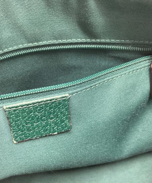 GUCCI（グッチ）GUCCI (グッチ) GGキャンパス シェリーライン ハンドバッグ ベージュの古着・服飾アイテム