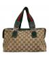 GUCCI (グッチ) GGキャンパス シェリーライン ハンドバッグ ベージュ：35000円