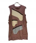 kotohayokozawaコトハヨコザワ）の古着「スリーブレスニット」｜ピンク