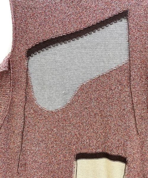 kotohayokozawa（コトハヨコザワ）kotohayokozawa (コトハヨコザワ) スリーブレスニット ピンク サイズ:Fの古着・服飾アイテム