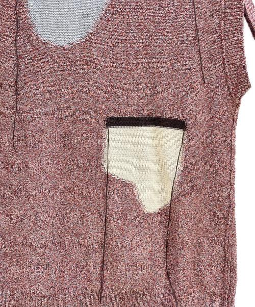 kotohayokozawa（コトハヨコザワ）kotohayokozawa (コトハヨコザワ) スリーブレスニット ピンク サイズ:Fの古着・服飾アイテム