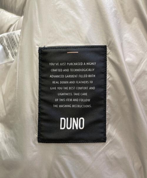 DUNO（デュノ）DUNO (デュノ) 切替ダウンジャケット JULIA PRATO/MESTRE KW554E ライトグレー サイズ:40の古着・服飾アイテム