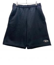 DIESEL（ディーゼル）の古着「スウェットショートパンツ」｜ブラック