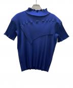 todo kotohayokozawaトゥードゥー コトハヨコザワ）の古着「プリーツカットソー」｜ブルー