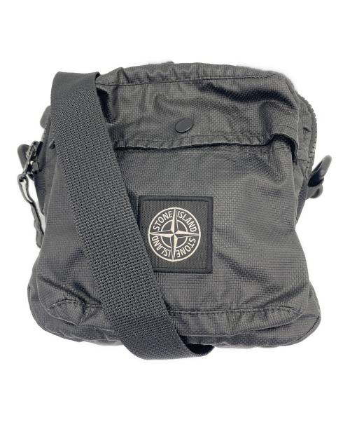 STONE ISLAND（ストーンアイランド）STONE ISLAND (ストーンアイランド) ショルダーバッグ ブラックの古着・服飾アイテム