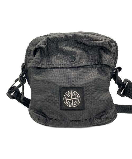 STONE ISLAND（ストーンアイランド）STONE ISLAND (ストーンアイランド) ショルダーバッグ ブラックの古着・服飾アイテム