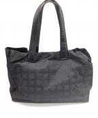 CHANELシャネル）の古着「トートバッグ ニュートラベルライン」｜ブラック