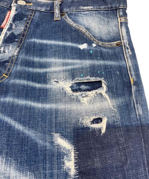 DSQUARED2（ディースクエアード）DSQUARED2 (ディースクエアード) デニムパンツ RELAX LONG CROTCH JEAN ブルー サイズ:46の古着・服飾アイテム